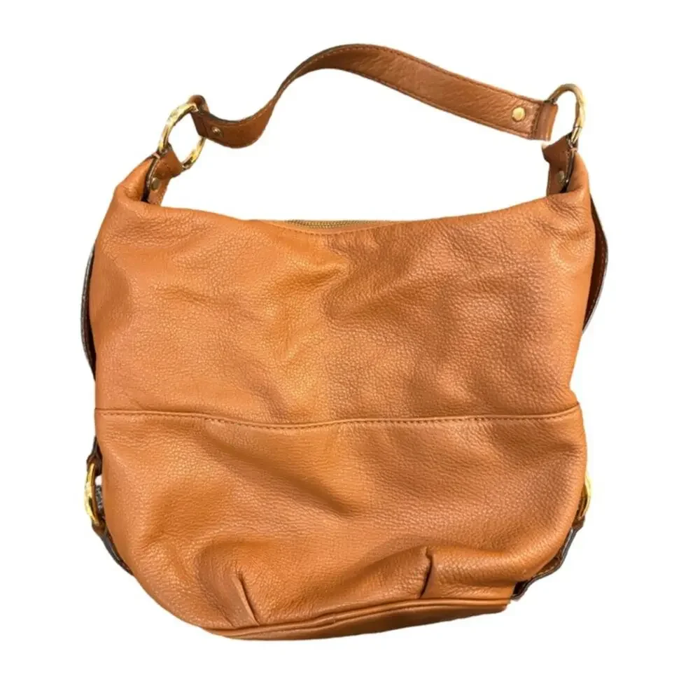 Michael Kors Fulton Large Pebbled Leather Shoulder Bag - Brown